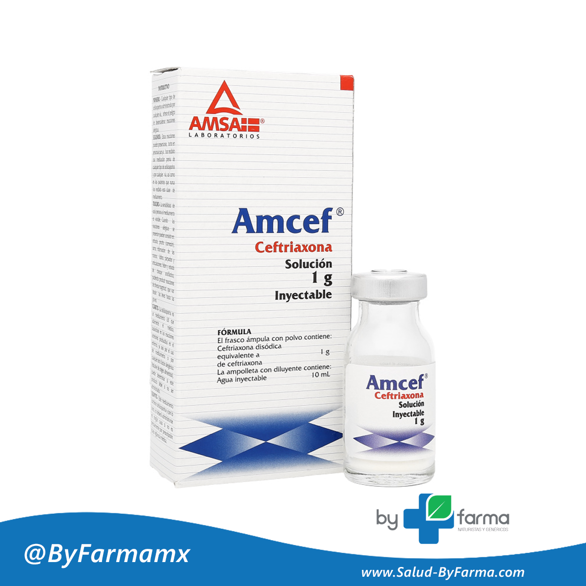 Ceftriaxona 1g Solución Inyectable.