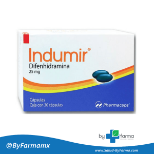 Indumir difenhidramina 25mg 30 caps.