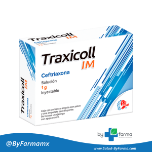 Traxicoll im ceftriaxona solución 1g inyectable