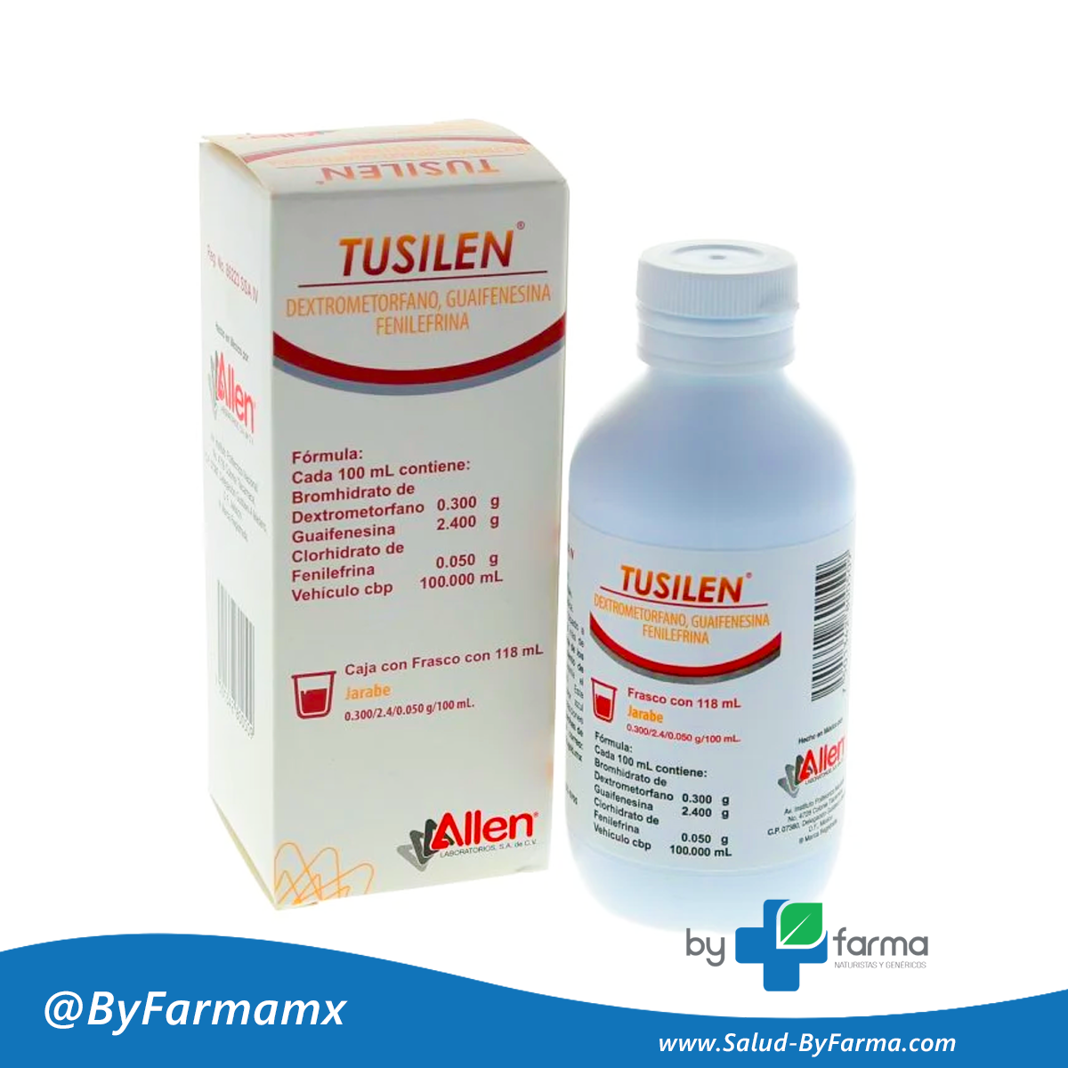 Tusilen dextormetofano/guaifenisina/paracetamol jarabe