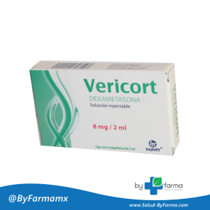 Vericort dextametasona sol. Iny. 8 mg / 2 ml.