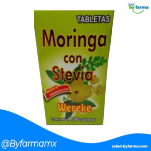 TABLETAS DE MORINGA CON STEVIA WEREKE C/100