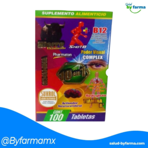 TABLETAS DE 10 EN 1 HIERRO HEMAMINA B12 PODER VISUAL C/100