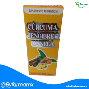 TABLETAS DE CURCUMA JENGIBRE Y CANELA C/100