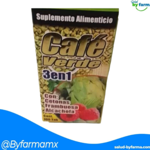 TABLETAS DE CAFE VERDE 3 EN 1 C/100