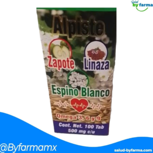 TABLETAS DE ALPISTE ZAPOTE LINAZA ESPINO BLANCO OMG C/100