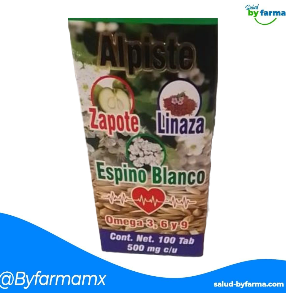 TABLETAS DE ALPISTE ZAPOTE LINAZA ESPINO BLANCO OMG C/100